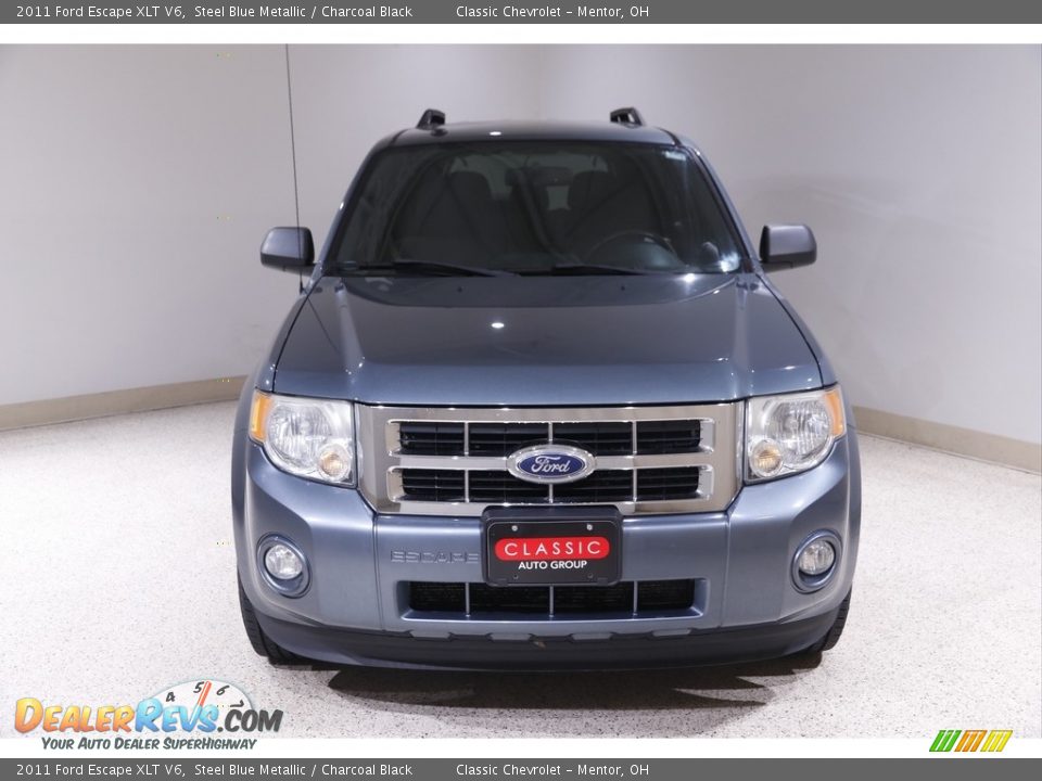 2011 Ford Escape XLT V6 Steel Blue Metallic / Charcoal Black Photo #2