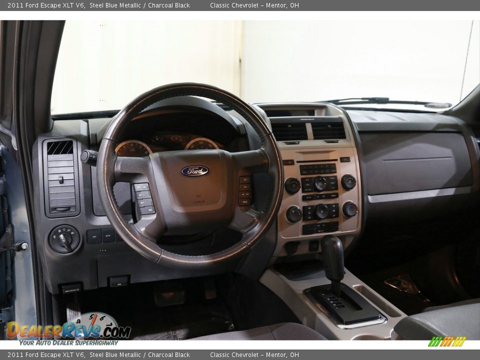 2011 Ford Escape XLT V6 Steel Blue Metallic / Charcoal Black Photo #6