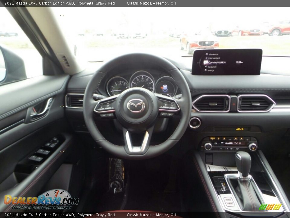2021 Mazda CX-5 Carbon Edition AWD Polymetal Gray / Red Photo #4
