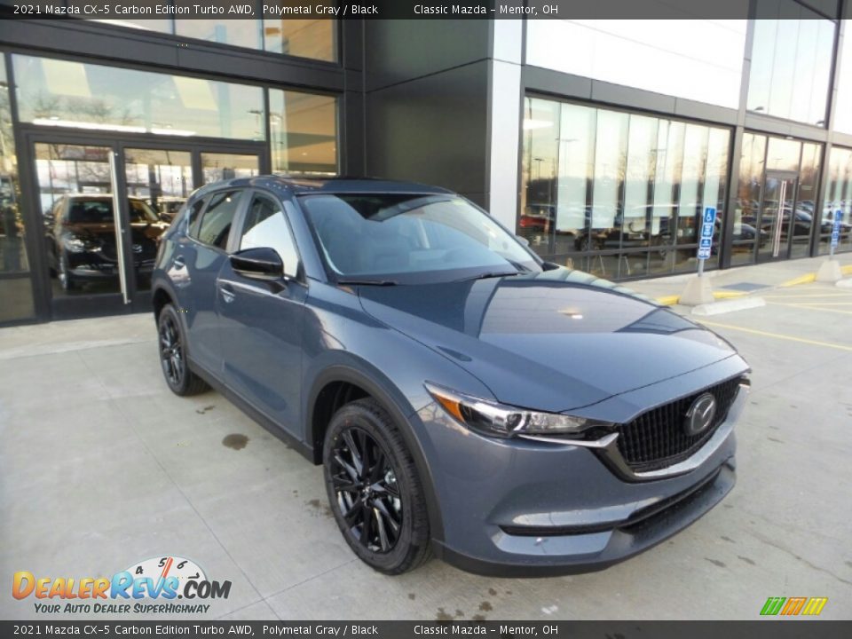 2021 Mazda CX-5 Carbon Edition Turbo AWD Polymetal Gray / Black Photo #1