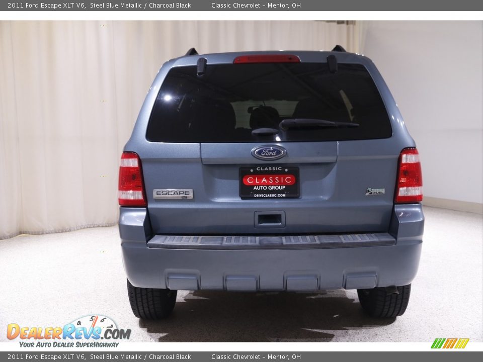 2011 Ford Escape XLT V6 Steel Blue Metallic / Charcoal Black Photo #17