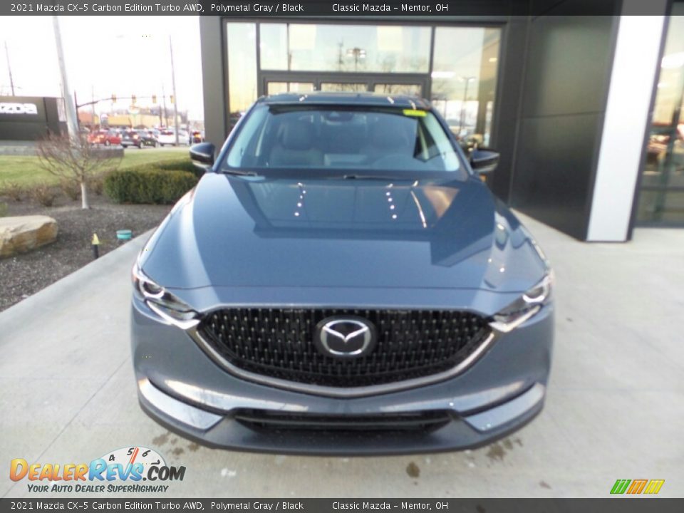 2021 Mazda CX-5 Carbon Edition Turbo AWD Polymetal Gray / Black Photo #2