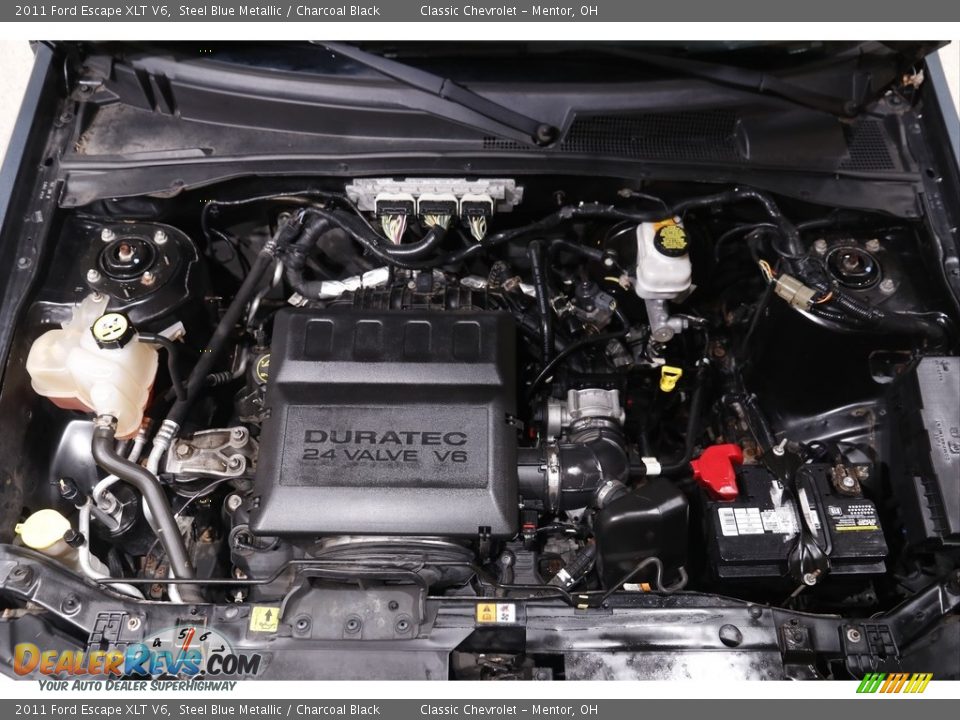 2011 Ford Escape XLT V6 Steel Blue Metallic / Charcoal Black Photo #18