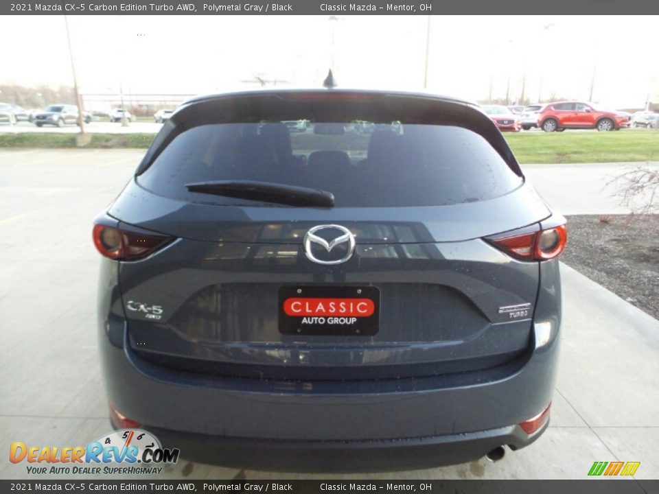 2021 Mazda CX-5 Carbon Edition Turbo AWD Polymetal Gray / Black Photo #5