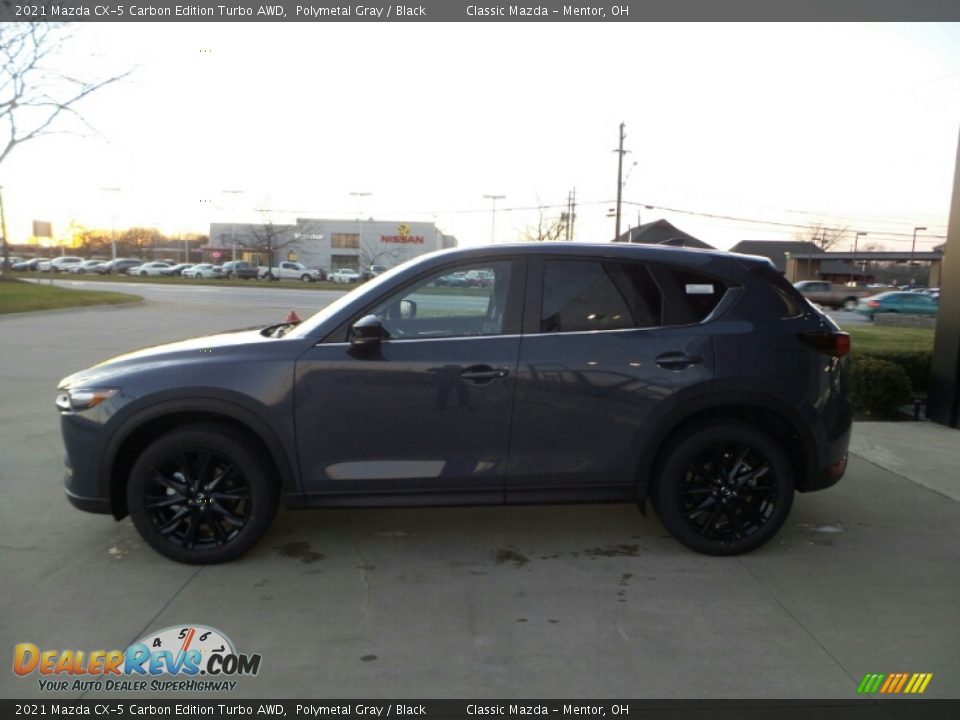 2021 Mazda CX-5 Carbon Edition Turbo AWD Polymetal Gray / Black Photo #6