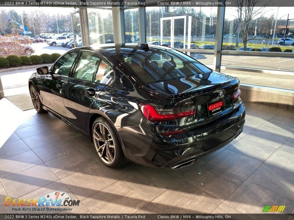 2022 BMW 3 Series M340i xDrive Sedan Black Sapphire Metallic / Tacora Red Photo #2