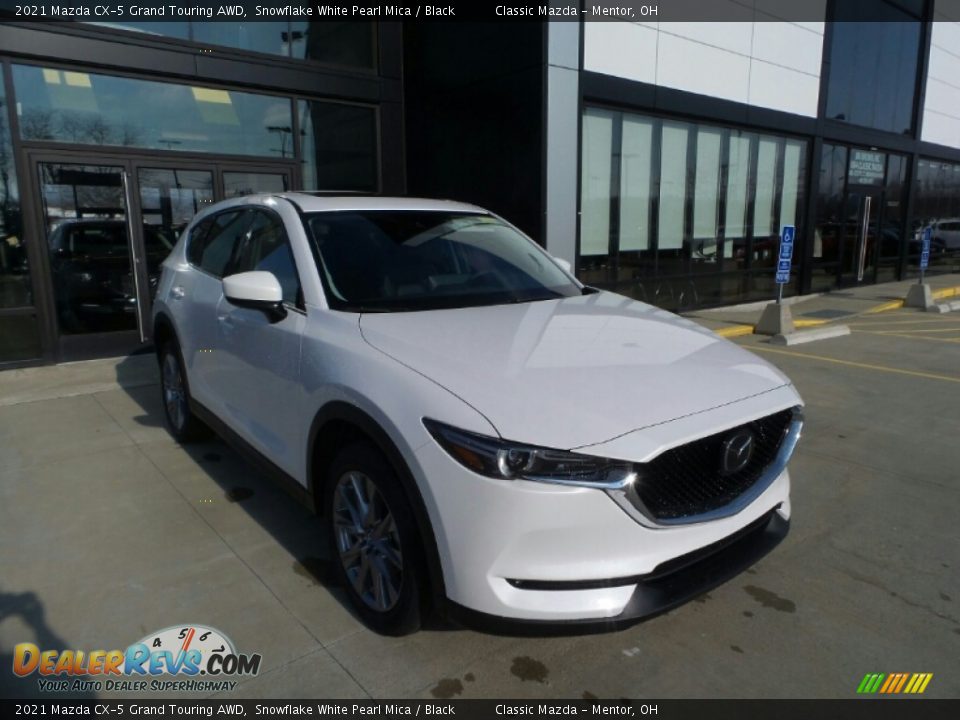 2021 Mazda CX-5 Grand Touring AWD Snowflake White Pearl Mica / Black Photo #1