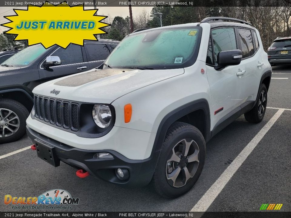 2021 Jeep Renegade Trailhawk 4x4 Alpine White / Black Photo #1