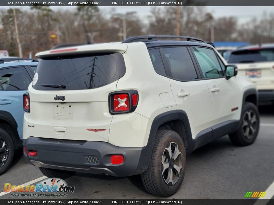 2021 Jeep Renegade Trailhawk 4x4 Alpine White / Black Photo #3