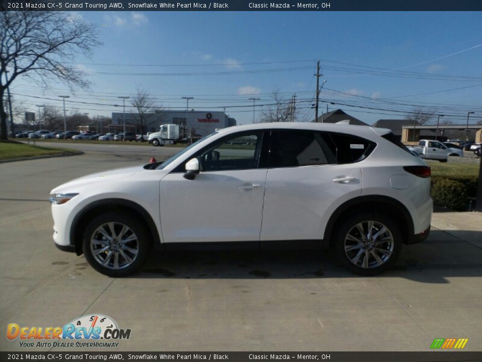 2021 Mazda CX-5 Grand Touring AWD Snowflake White Pearl Mica / Black Photo #6