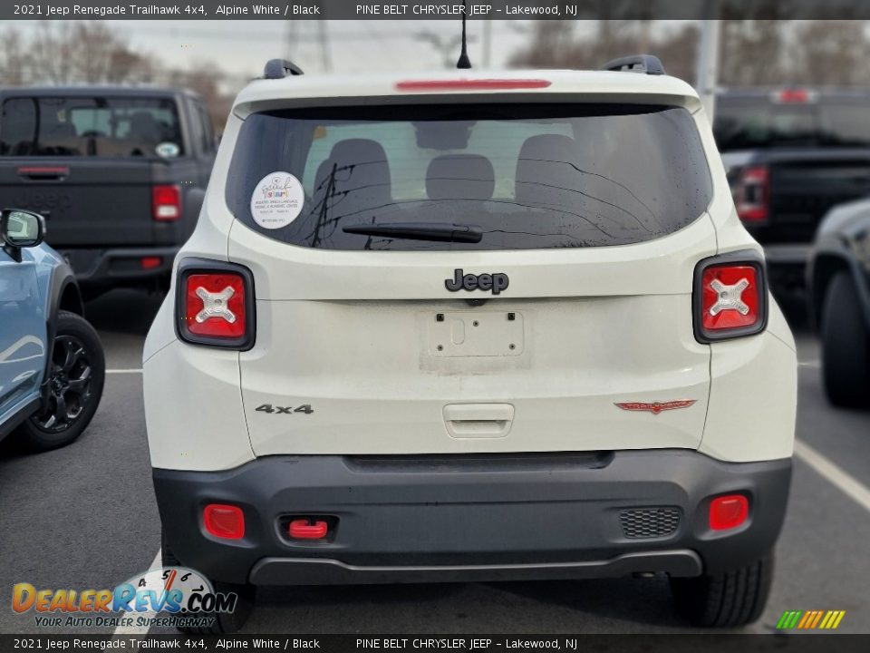 2021 Jeep Renegade Trailhawk 4x4 Alpine White / Black Photo #4