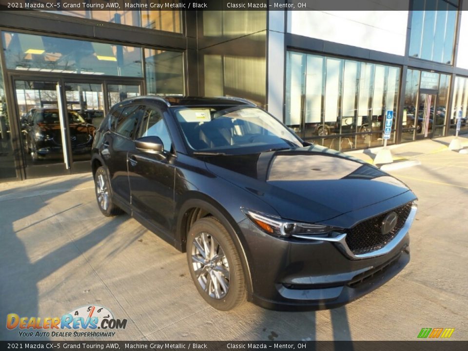 2021 Mazda CX-5 Grand Touring AWD Machine Gray Metallic / Black Photo #1