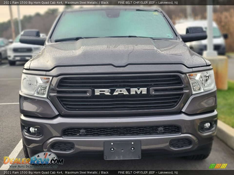 2021 Ram 1500 Big Horn Quad Cab 4x4 Maximum Steel Metallic / Black Photo #2