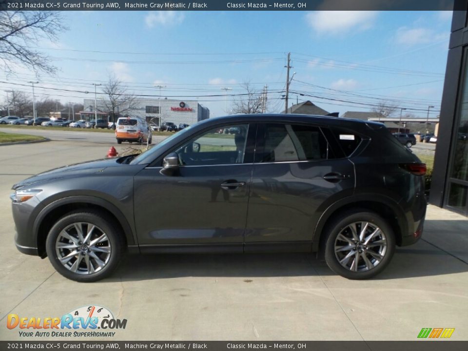 2021 Mazda CX-5 Grand Touring AWD Machine Gray Metallic / Black Photo #6