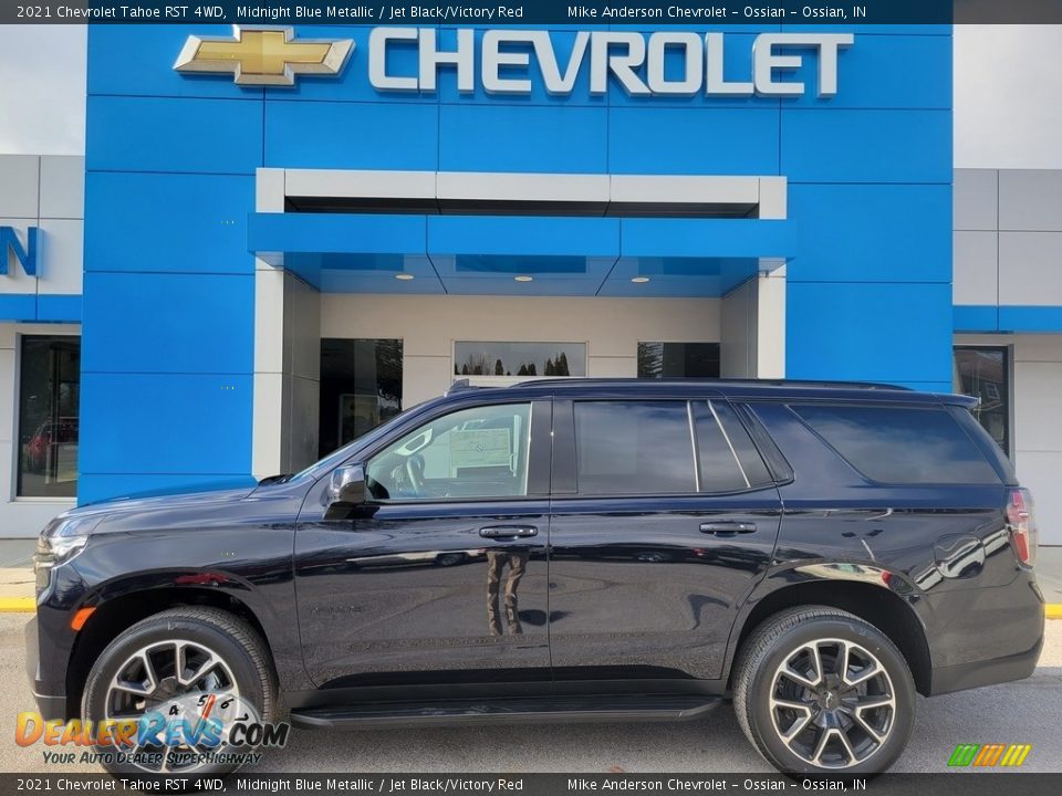 Midnight Blue Metallic 2021 Chevrolet Tahoe RST 4WD Photo #1