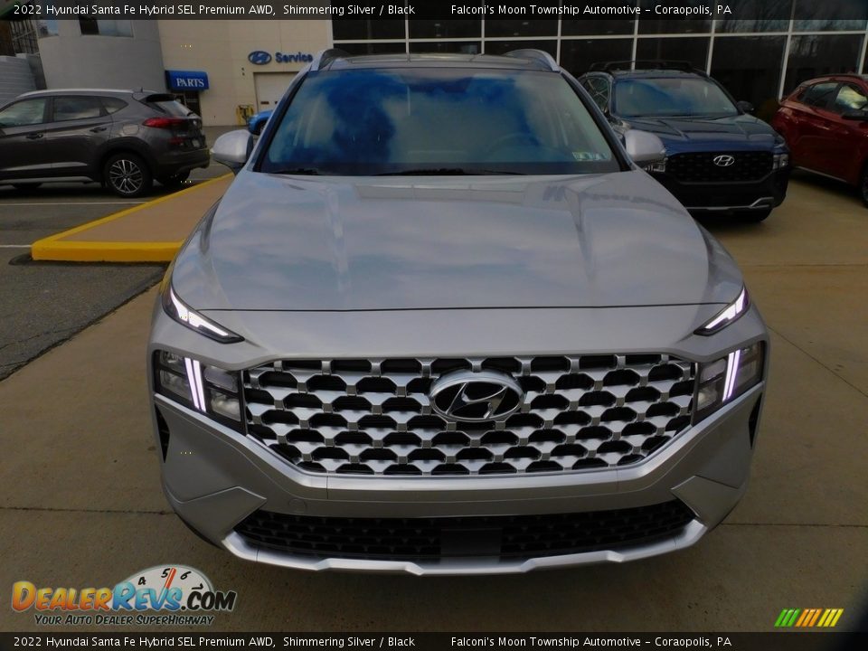 2022 Hyundai Santa Fe Hybrid SEL Premium AWD Shimmering Silver / Black Photo #8