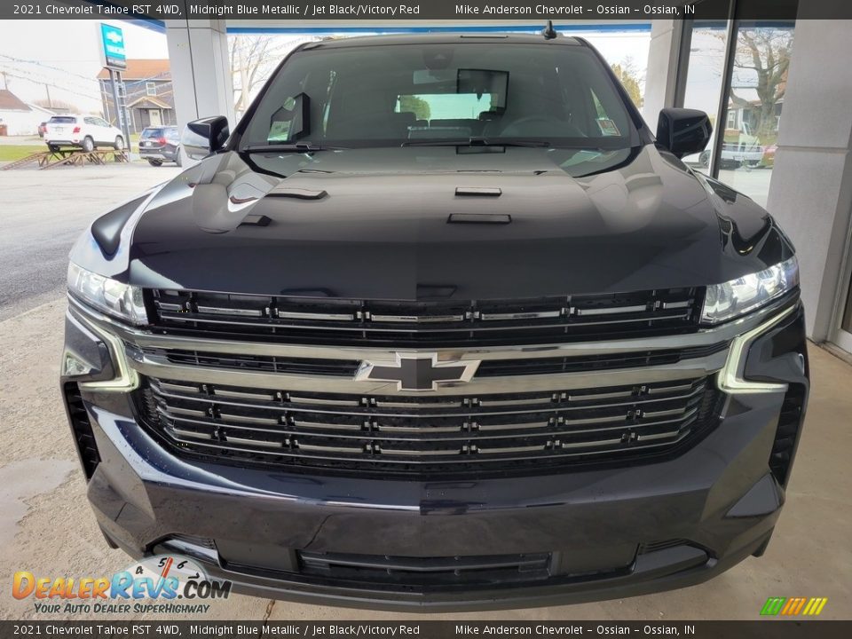 2021 Chevrolet Tahoe RST 4WD Midnight Blue Metallic / Jet Black/Victory Red Photo #10