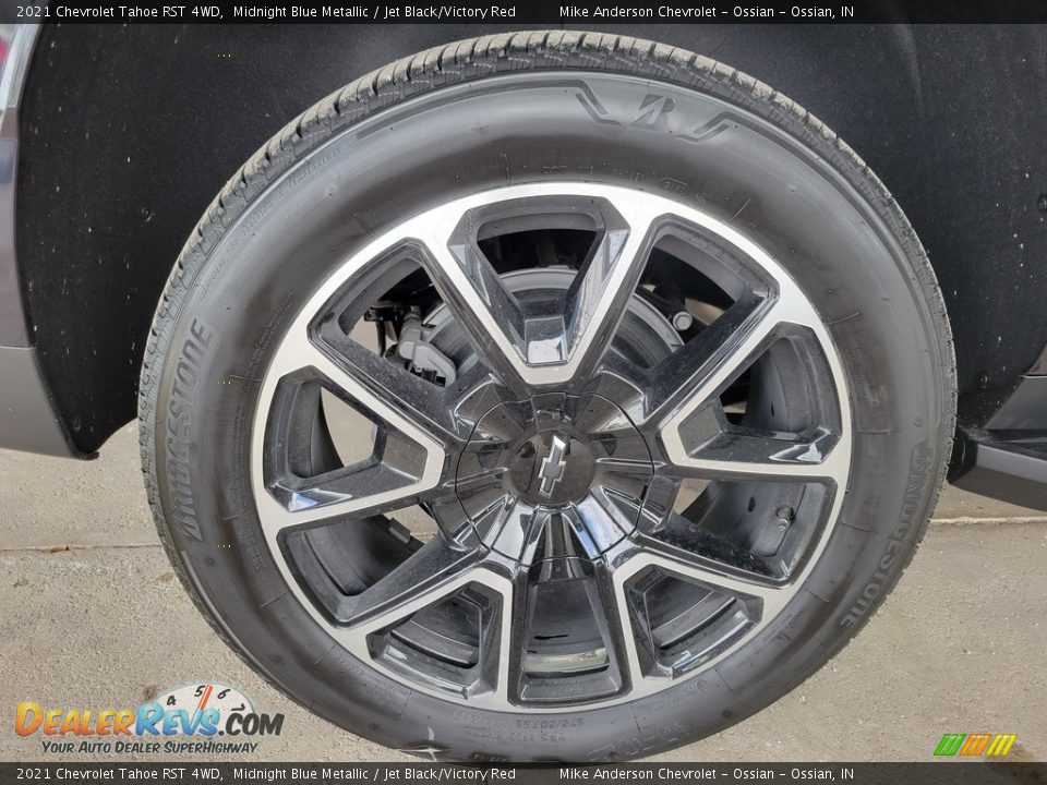 2021 Chevrolet Tahoe RST 4WD Midnight Blue Metallic / Jet Black/Victory Red Photo #13