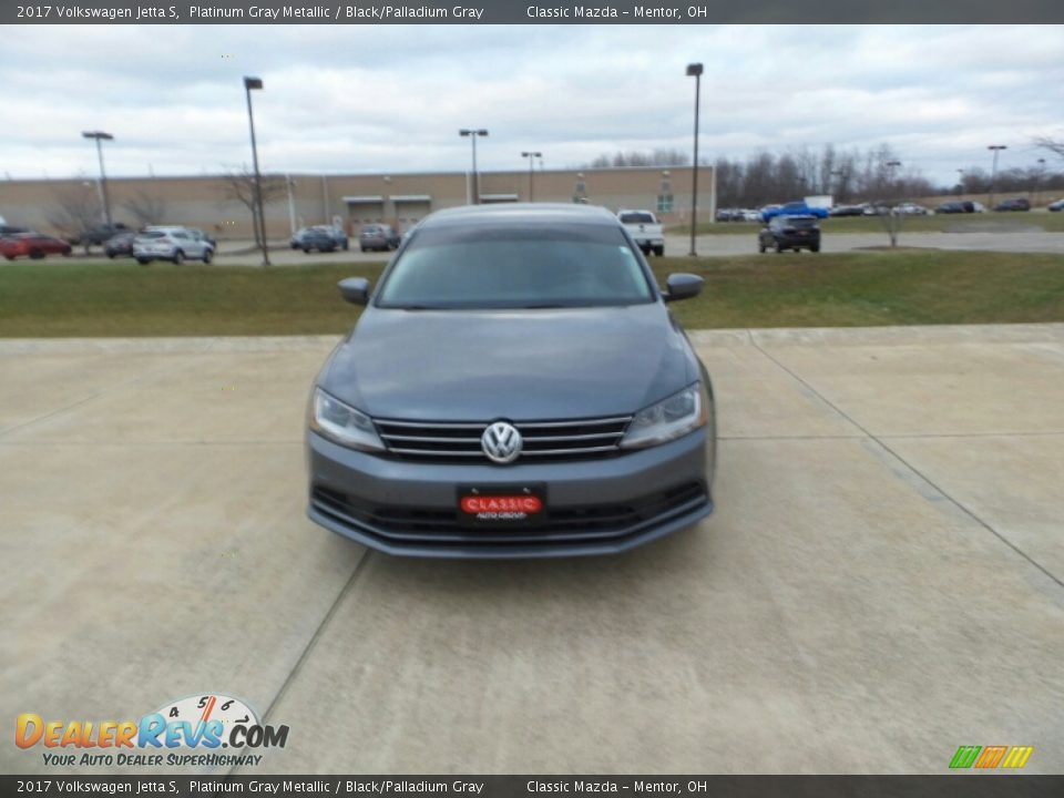 2017 Volkswagen Jetta S Platinum Gray Metallic / Black/Palladium Gray Photo #1