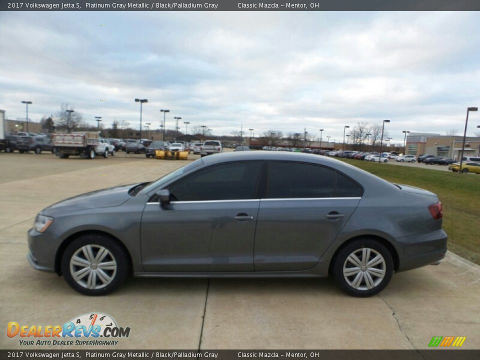 2017 Volkswagen Jetta S Platinum Gray Metallic / Black/Palladium Gray Photo #3