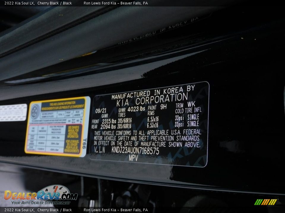 2022 Kia Soul LX Cherry Black / Black Photo #20