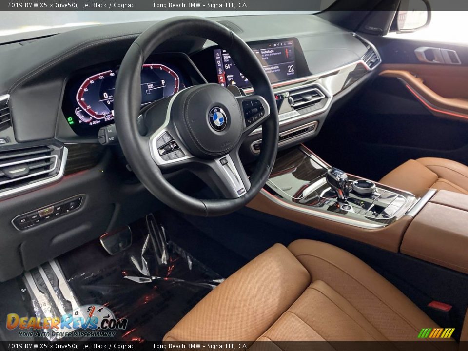 2019 BMW X5 xDrive50i Jet Black / Cognac Photo #15