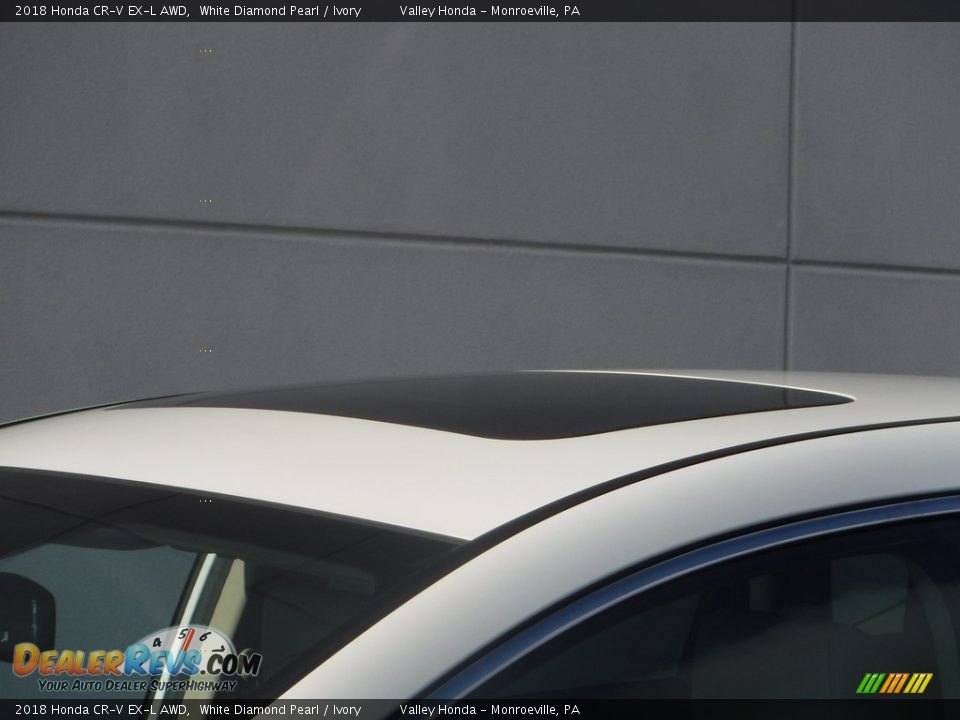 2018 Honda CR-V EX-L AWD White Diamond Pearl / Ivory Photo #3