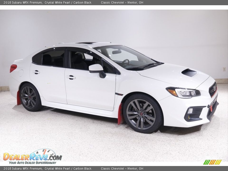 2018 Subaru WRX Premium Crystal White Pearl / Carbon Black Photo #1