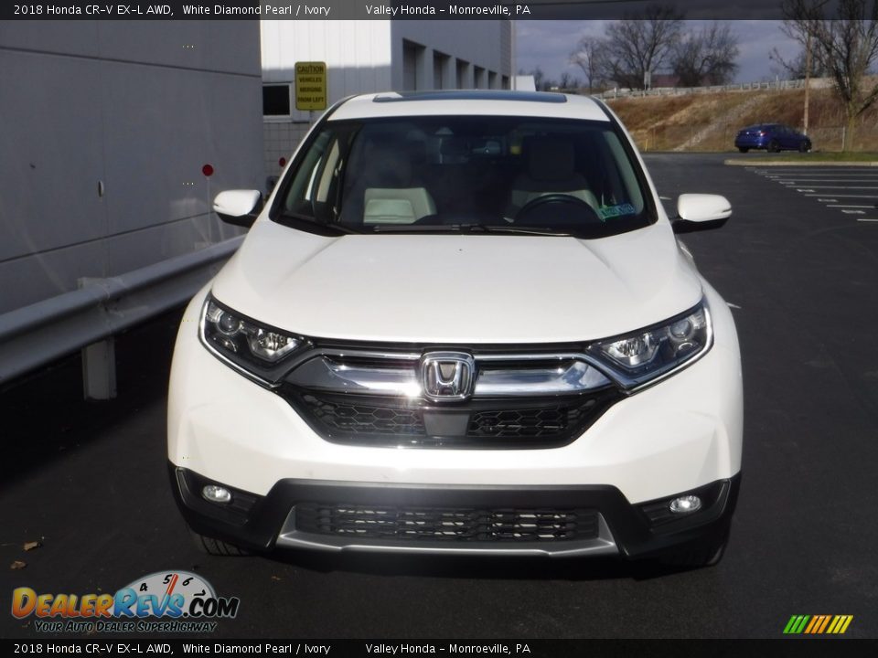 2018 Honda CR-V EX-L AWD White Diamond Pearl / Ivory Photo #5