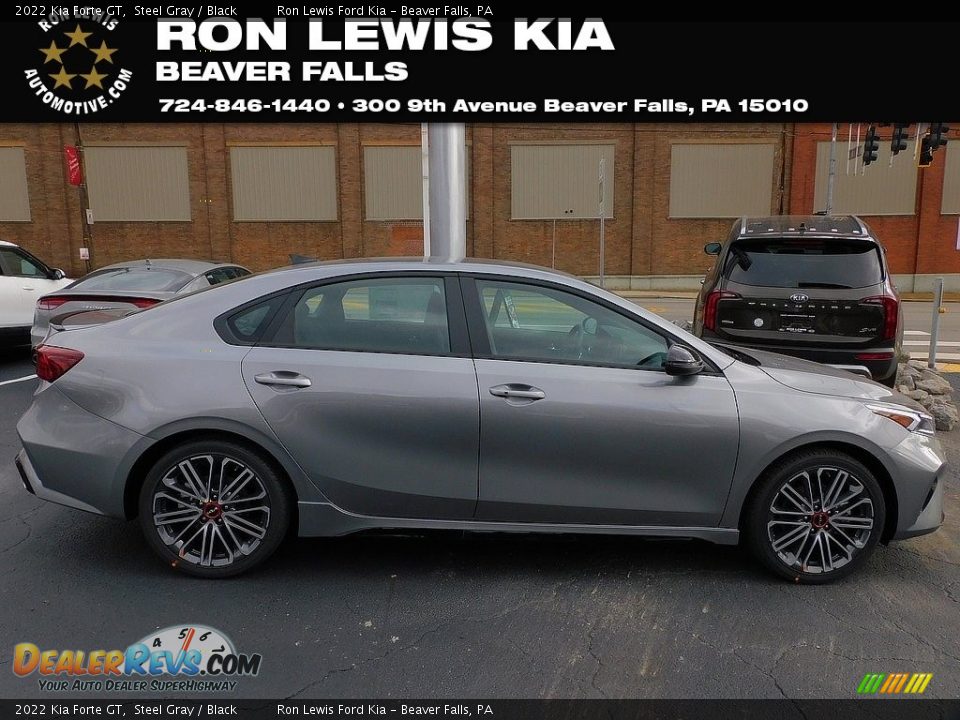 2022 Kia Forte GT Steel Gray / Black Photo #1
