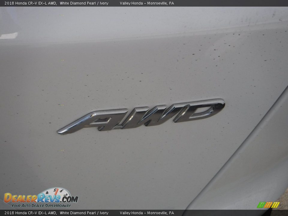 2018 Honda CR-V EX-L AWD White Diamond Pearl / Ivory Photo #8