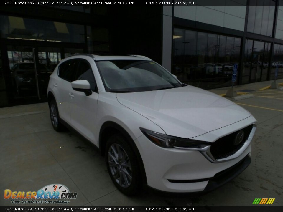 2021 Mazda CX-5 Grand Touring AWD Snowflake White Pearl Mica / Black Photo #1
