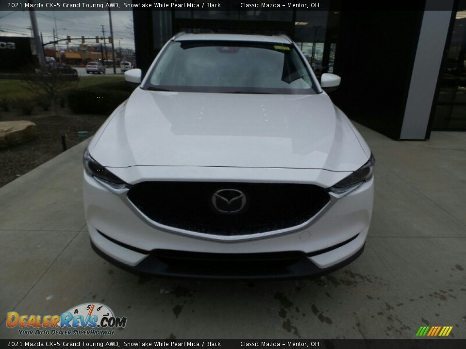 2021 Mazda CX-5 Grand Touring AWD Snowflake White Pearl Mica / Black Photo #2