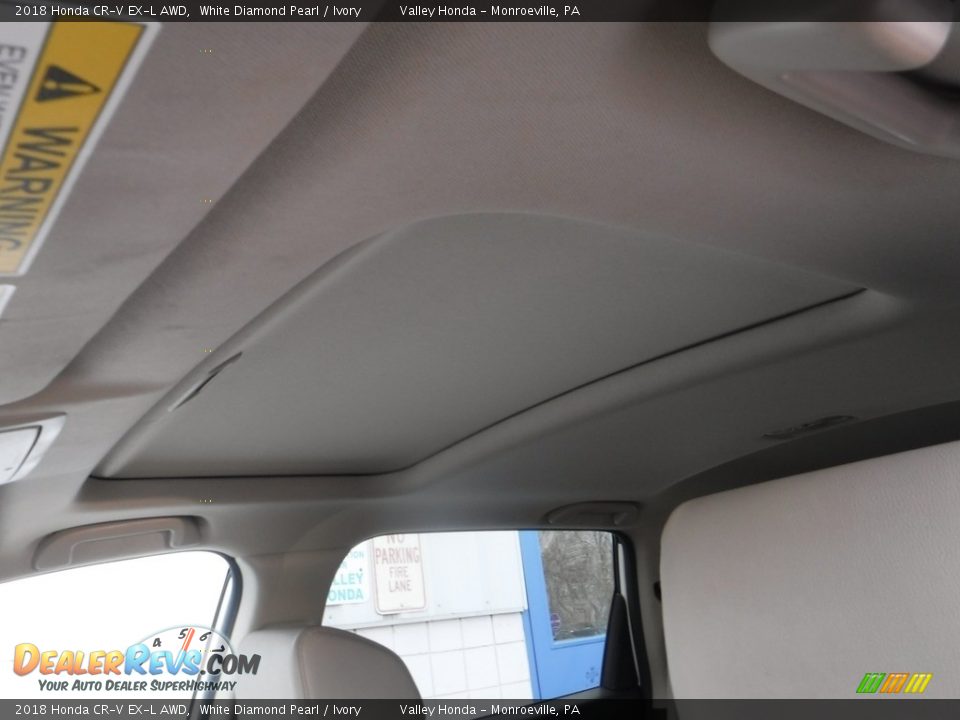 2018 Honda CR-V EX-L AWD White Diamond Pearl / Ivory Photo #9