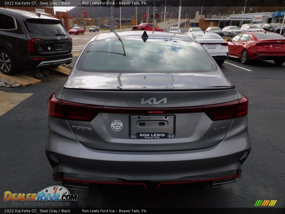 2022 Kia Forte GT Steel Gray / Black Photo #3