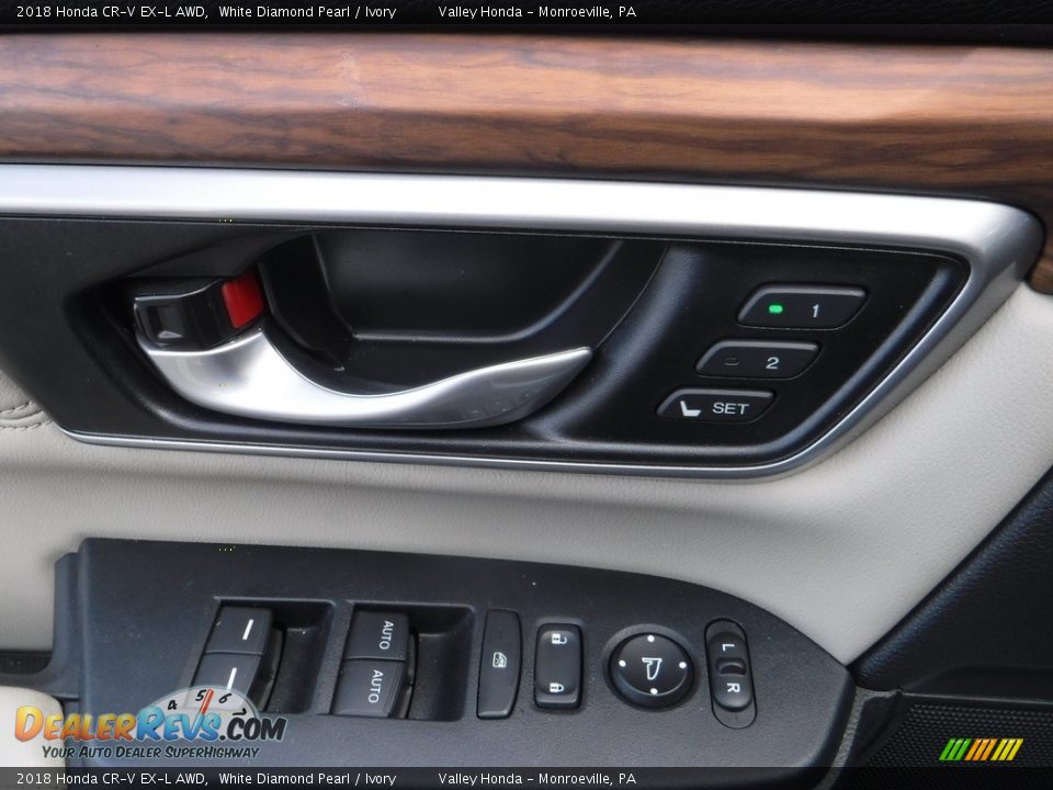 2018 Honda CR-V EX-L AWD White Diamond Pearl / Ivory Photo #10