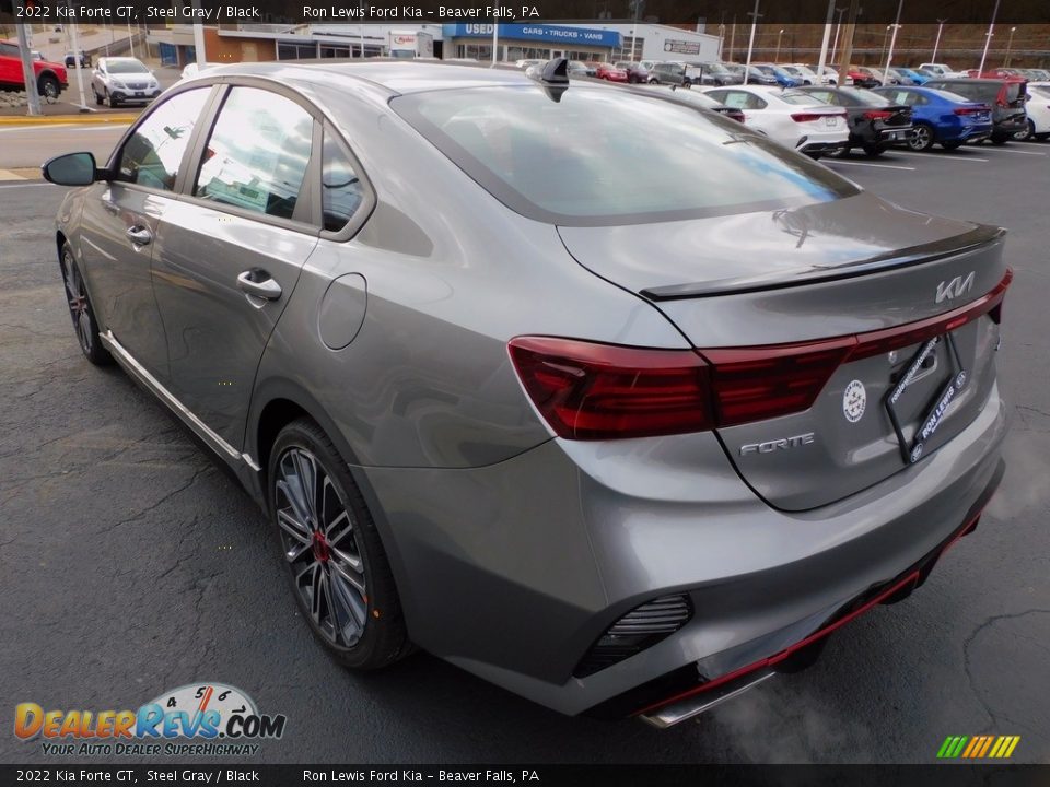 2022 Kia Forte GT Steel Gray / Black Photo #5