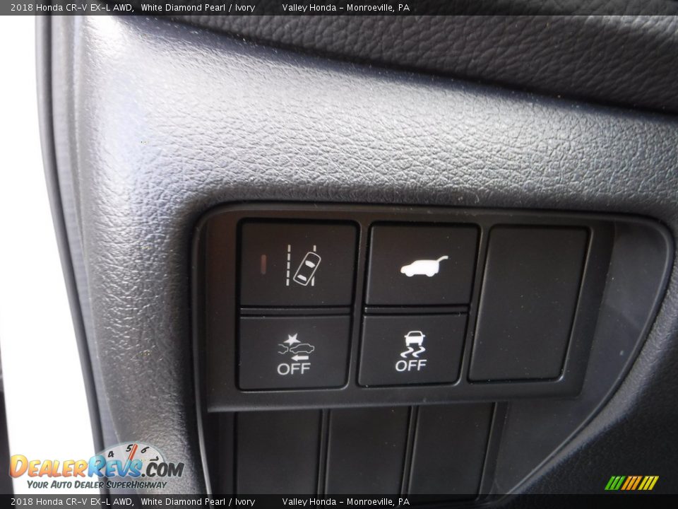 2018 Honda CR-V EX-L AWD White Diamond Pearl / Ivory Photo #12