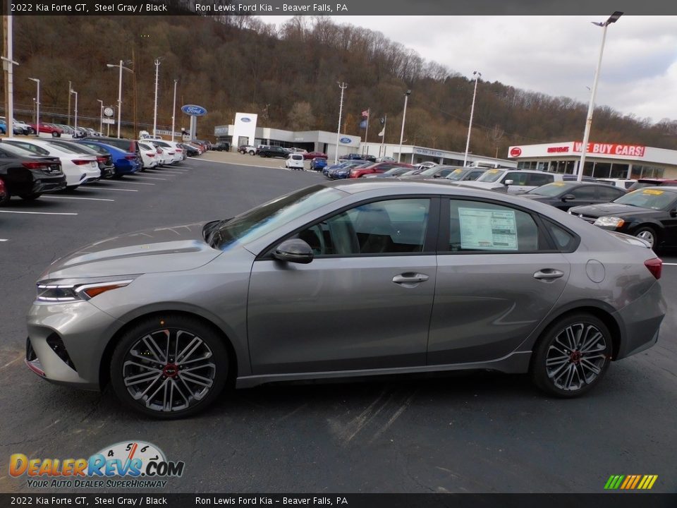 2022 Kia Forte GT Steel Gray / Black Photo #6
