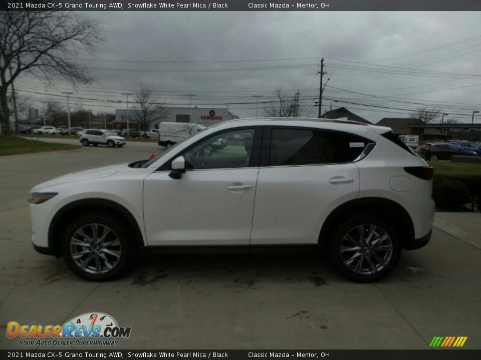 2021 Mazda CX-5 Grand Touring AWD Snowflake White Pearl Mica / Black Photo #6