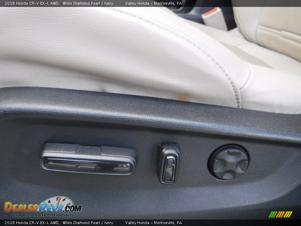 2018 Honda CR-V EX-L AWD White Diamond Pearl / Ivory Photo #13
