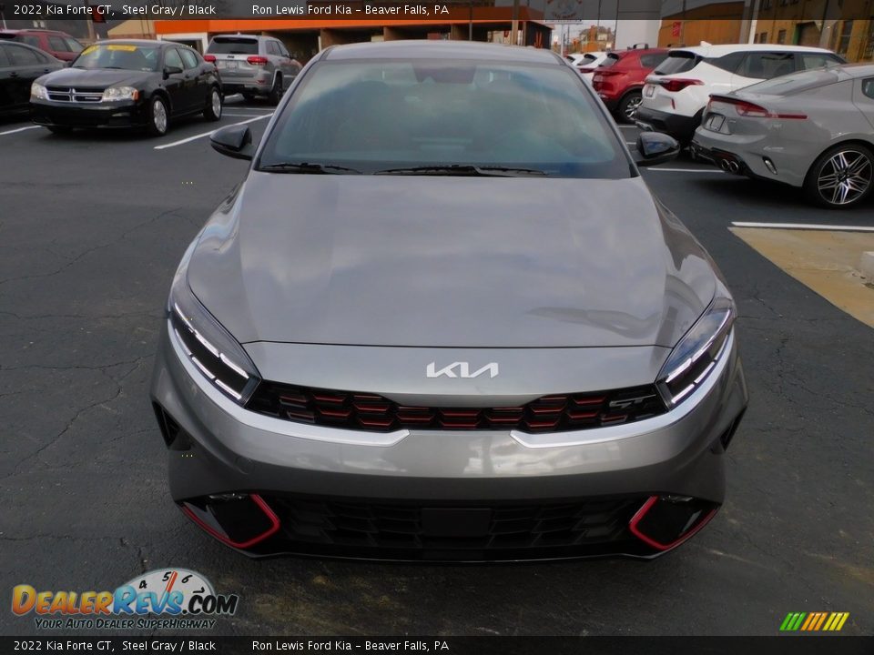 2022 Kia Forte GT Steel Gray / Black Photo #8