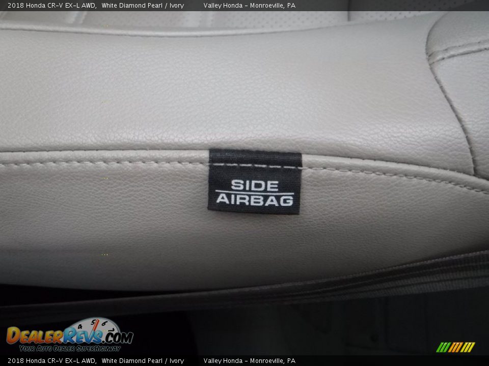 2018 Honda CR-V EX-L AWD White Diamond Pearl / Ivory Photo #15