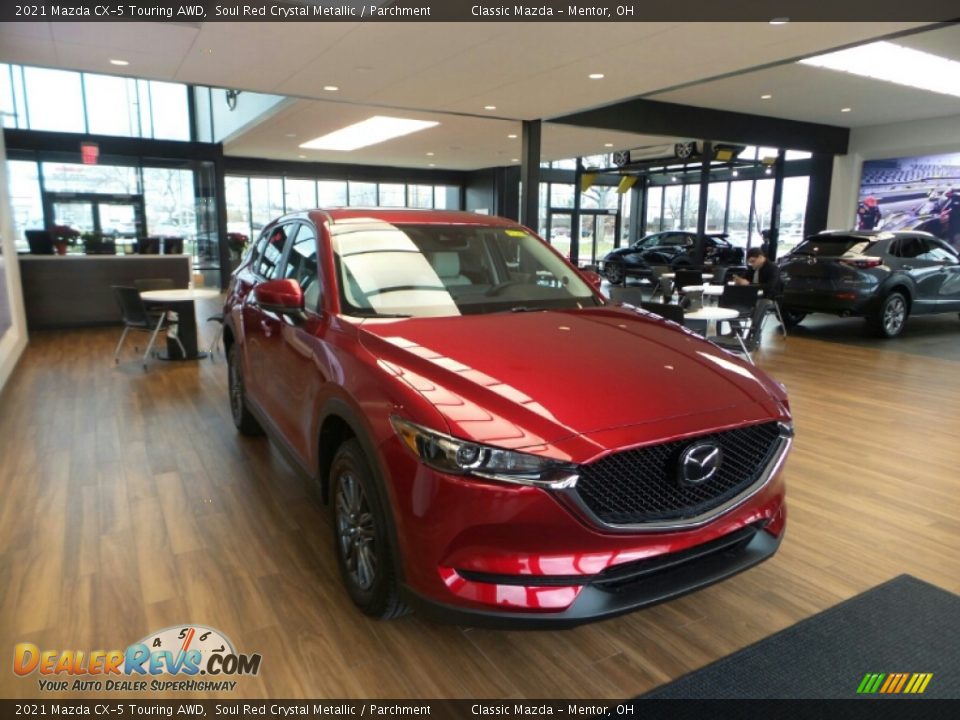 2021 Mazda CX-5 Touring AWD Soul Red Crystal Metallic / Parchment Photo #1
