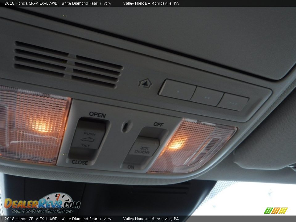 2018 Honda CR-V EX-L AWD White Diamond Pearl / Ivory Photo #20