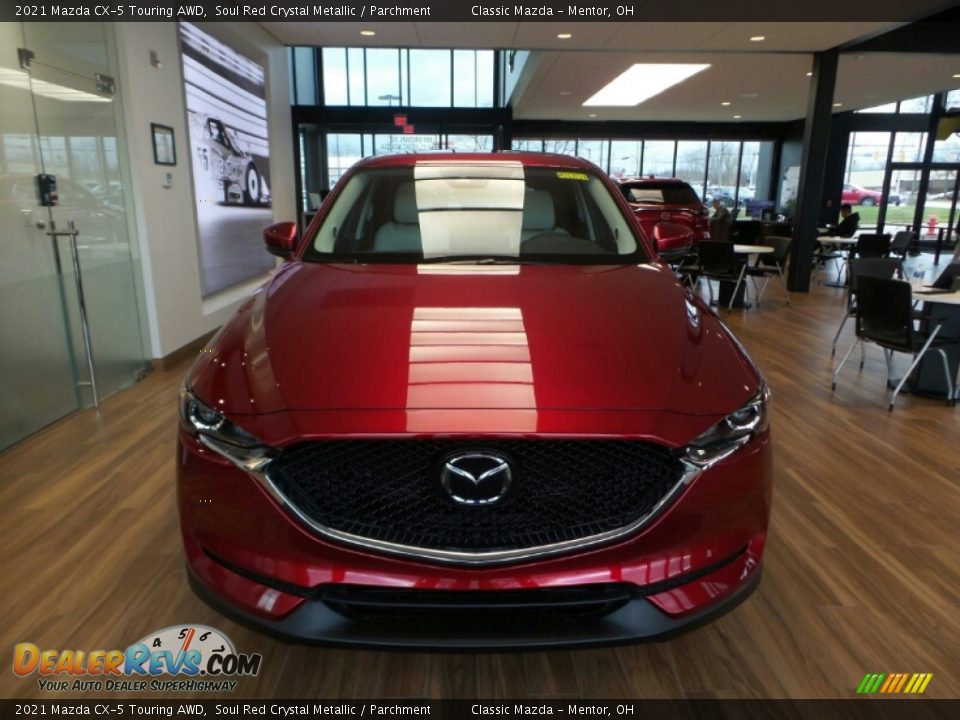 2021 Mazda CX-5 Touring AWD Soul Red Crystal Metallic / Parchment Photo #2