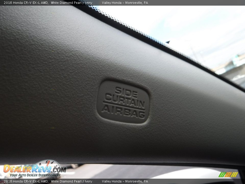 2018 Honda CR-V EX-L AWD White Diamond Pearl / Ivory Photo #23