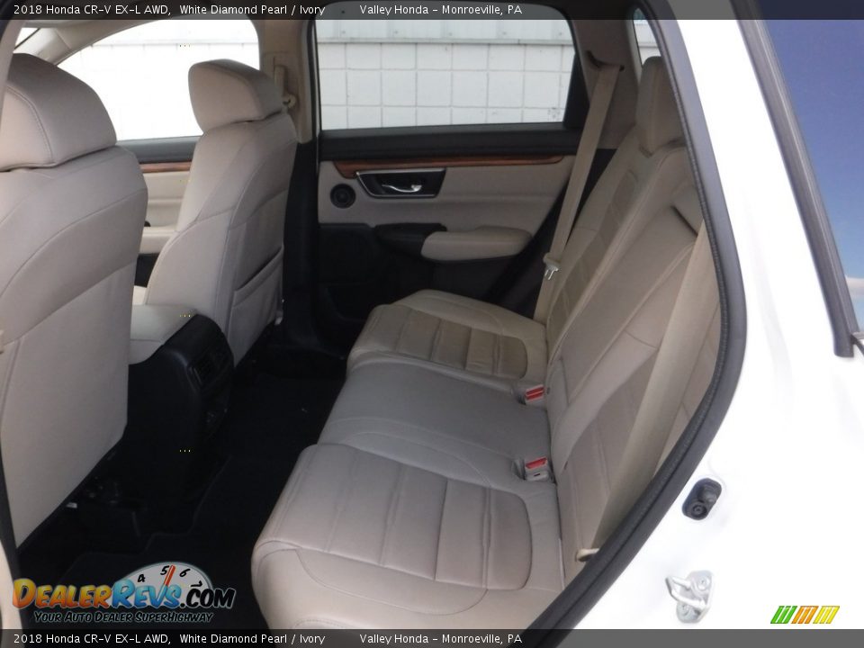 2018 Honda CR-V EX-L AWD White Diamond Pearl / Ivory Photo #24