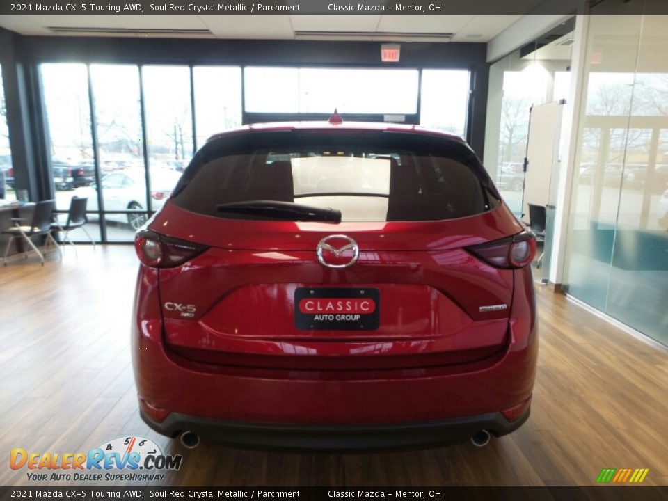 2021 Mazda CX-5 Touring AWD Soul Red Crystal Metallic / Parchment Photo #5