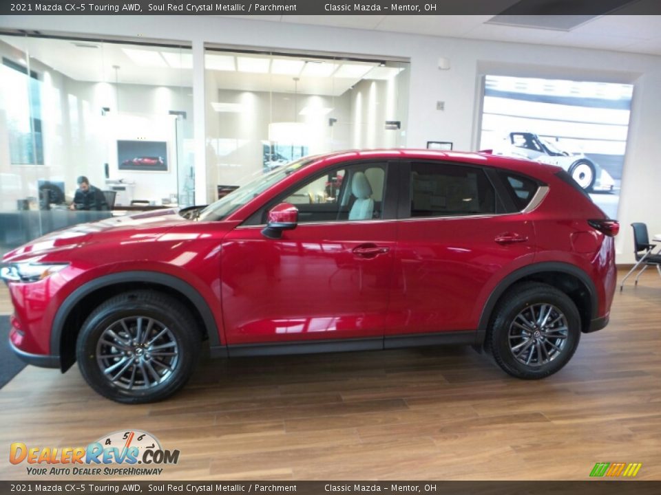 2021 Mazda CX-5 Touring AWD Soul Red Crystal Metallic / Parchment Photo #6